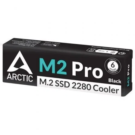 Arctic M2 Pro Negro Disipador para SSD M.2 NVMe 2280